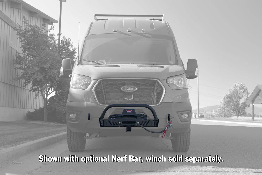 FRONT WINCH MOUNT, FORD TRANSIT 15-UP, 350HD ECOBOOST COMPATIBLE
