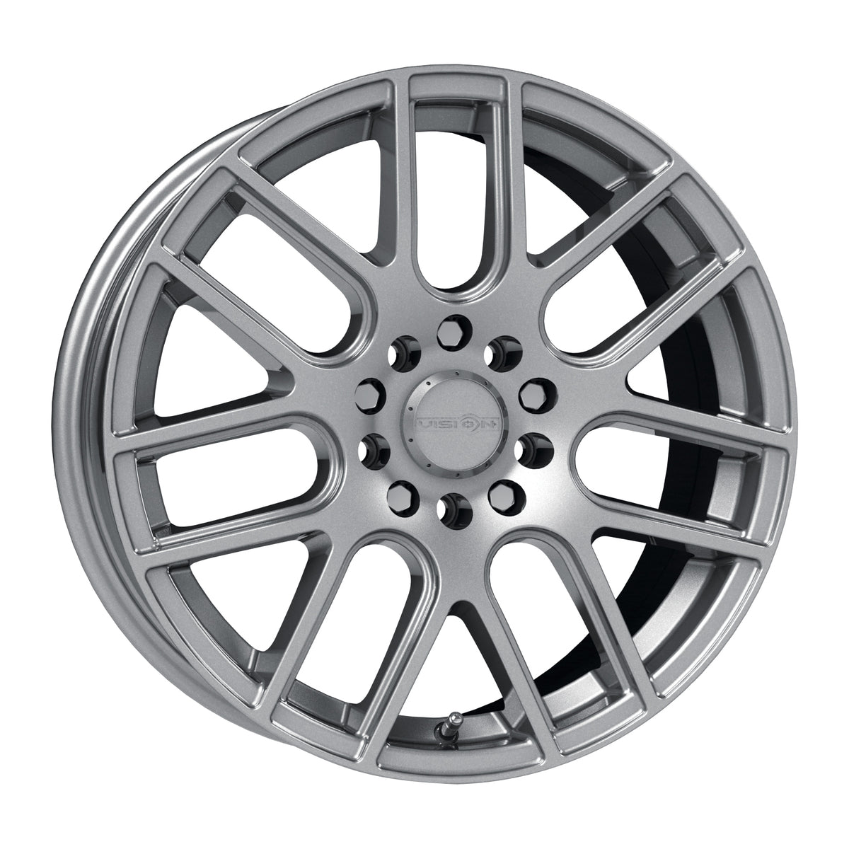 15x6.5 Vision 426H Cross Winter Paint Silver Wheel 4x100/4x4.5 (38mm)