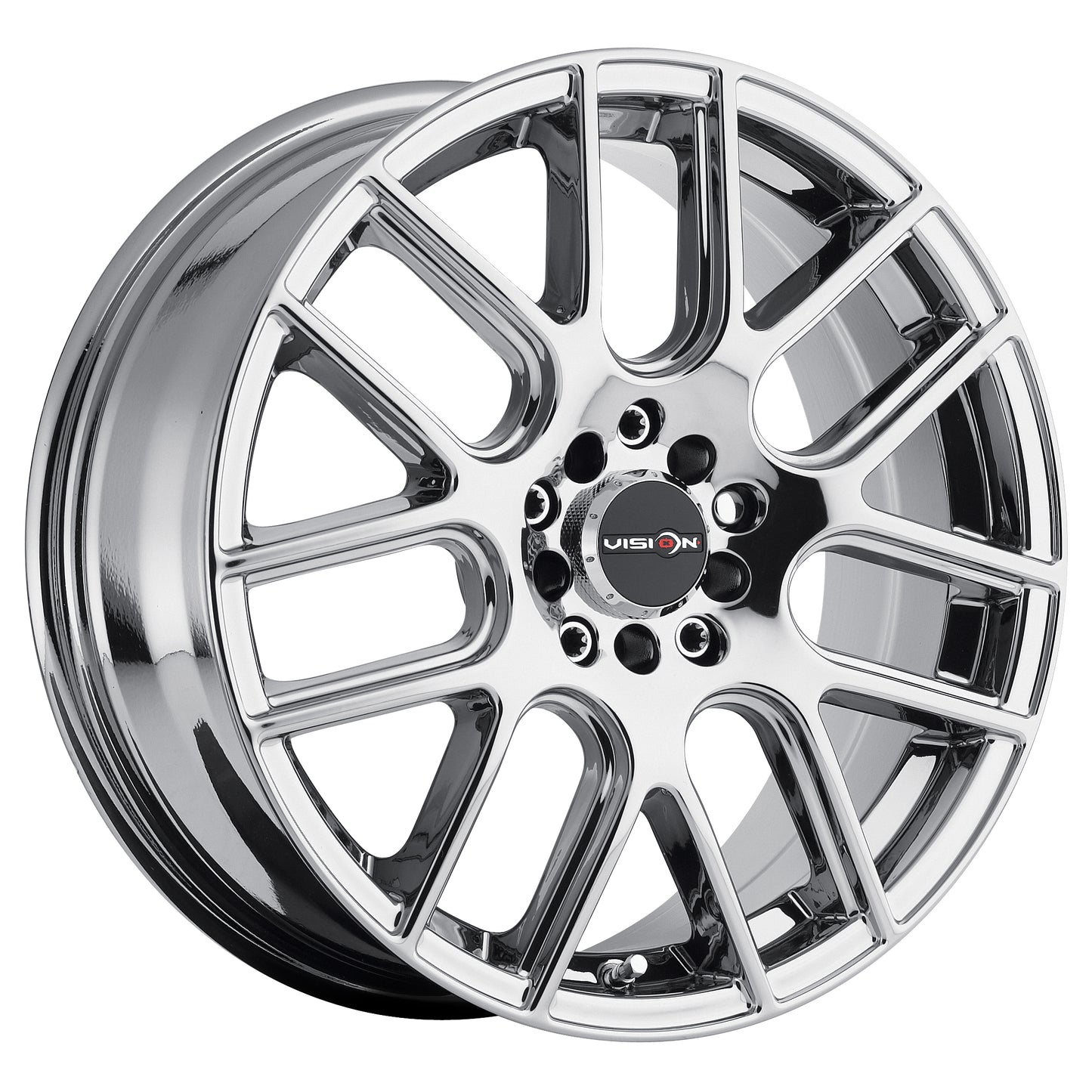17x7.5 Vision 426H Cross Chrome Wheel 5x4.25/5x4.5 (38mm)