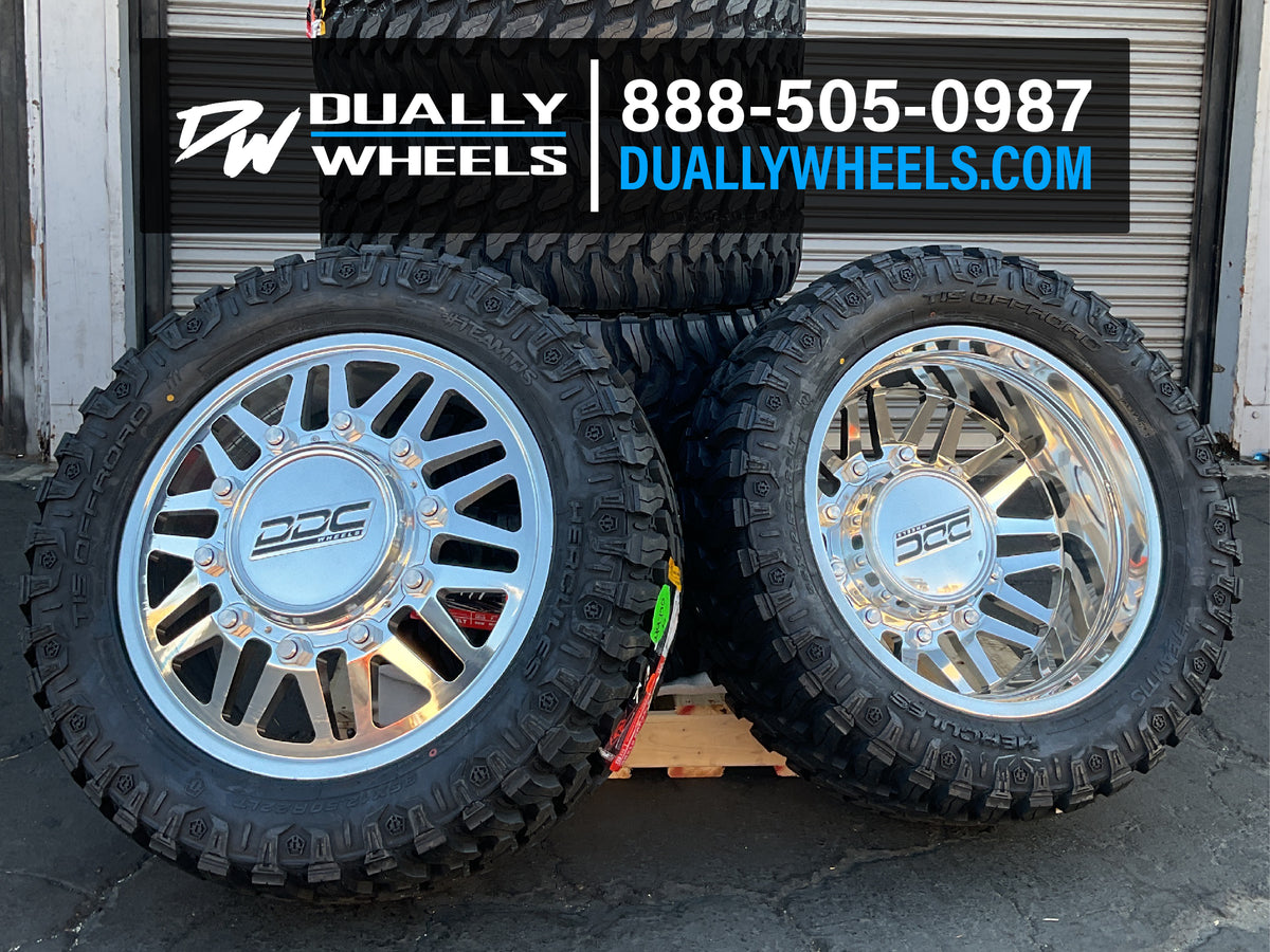 20x8.25 DDC Aftermath FORD/DODGE DUALLY Wheels 10x225 Set of 6