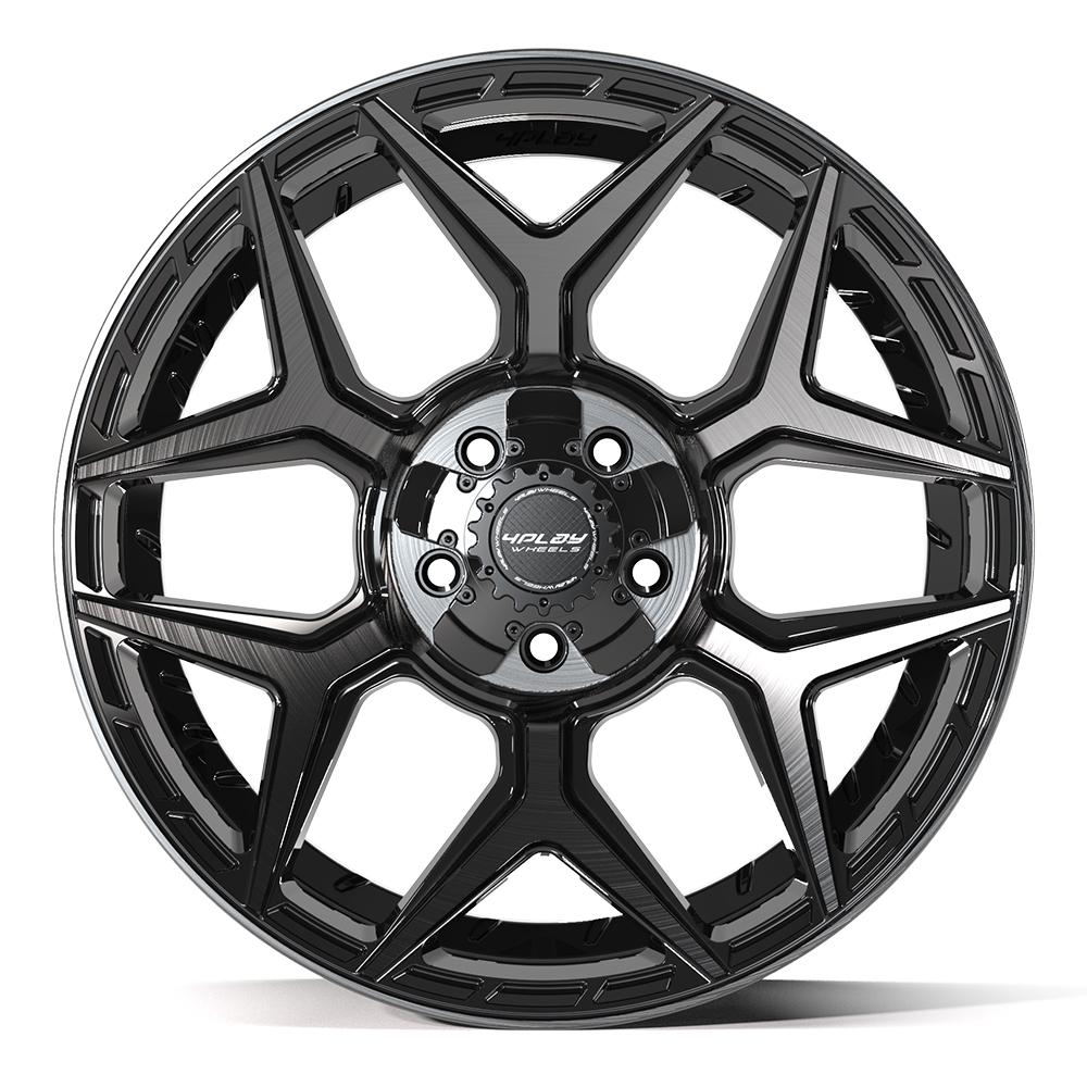 20x9 4PLAY 4P06 Brushed Black Wheel 5x5/5x5.5 (0mm)