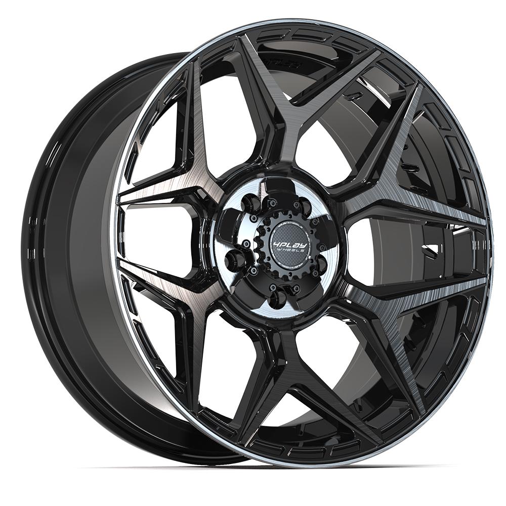 20x9 4PLAY 4P06 Brushed Black Wheel 5x5/5x5.5 (0mm)