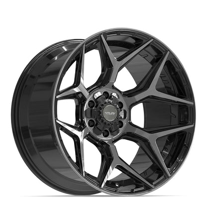 22x12 4PLAY 4P06 Gloss Black Brushed Face Wheel 6x135/6x5.5 (-44mm)