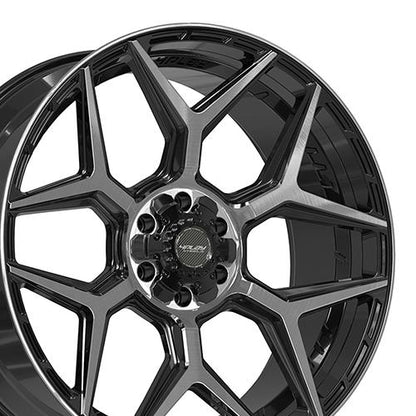 24x10 4PLAY 4P06 Brushed Black Wheel 6x135/6x5.5 (18mm)
