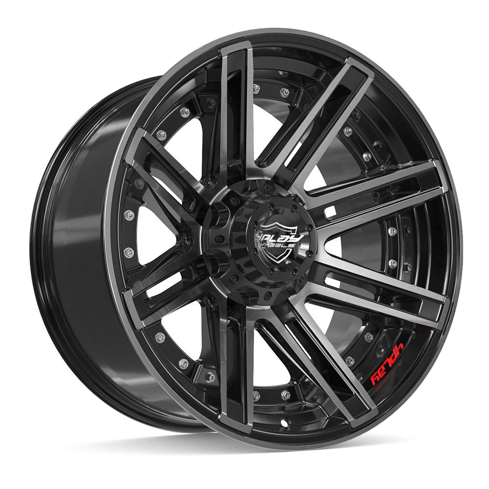 20x10 4PLAY 4P08 Gloss Black Brushed Face Wheel 6x135/6x5.5 (-18mm)