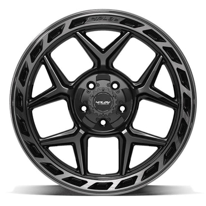 20x10 4PLAY 4P55 Gloss Black Brushed Face Wheel 5x5/5x5.5 (-18mm)