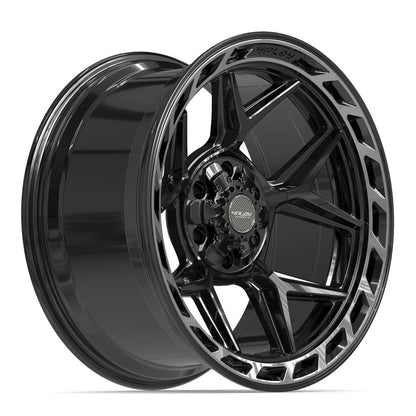 20x10 4PLAY 4P55 Gloss Black Brushed Face Wheel 6x135/6x5.5 (-18mm)