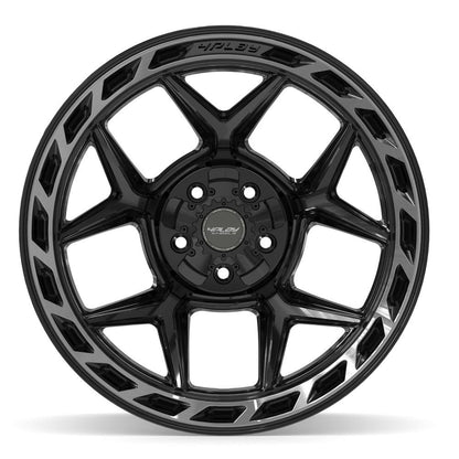 20x12 4PLAY 4P55 Gloss Black Brushed Face Wheel 5x5/5x5.5 (-44mm)