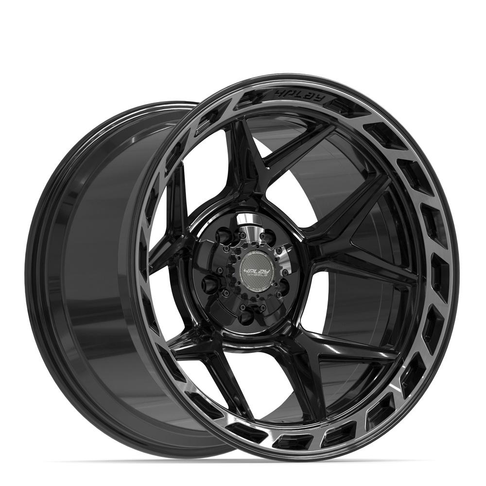 20x12 4PLAY 4P55 Gloss Black Brushed Face Wheel 5x5/5x5.5 (-44mm)