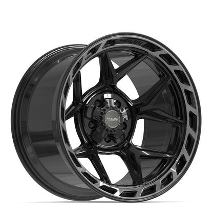 20x12 4PLAY 4P55 Gloss Black Brushed Face Wheel 5x5/5x5.5 (-44mm)
