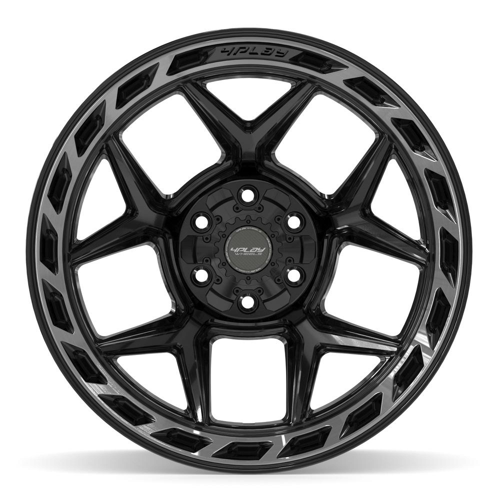 20x12 4PLAY 4P55 Gloss Black Brushed Face Wheel 6x135/6x5.5 (-44mm)