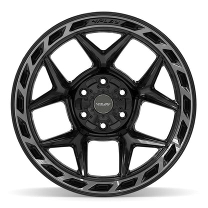 20x12 4PLAY 4P55 Gloss Black Brushed Face Wheel 6x135/6x5.5 (-44mm)