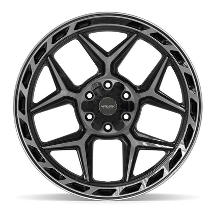 22x10 4PLAY 4P55 Gloss Black Brushed Face Wheel 6x135/6x5.5 (-18mm)