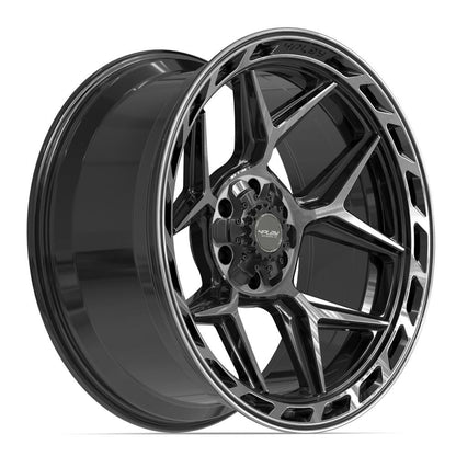 22x10 4PLAY 4P55 Gloss Black Brushed Face Wheel 6x135/6x5.5 (-18mm)