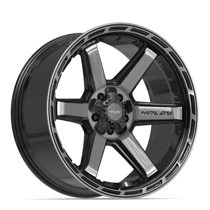 22x10 4PLAY 4P63 Gloss Black Brushed Face Wheel 5x5/5x5.5 (-18mm)