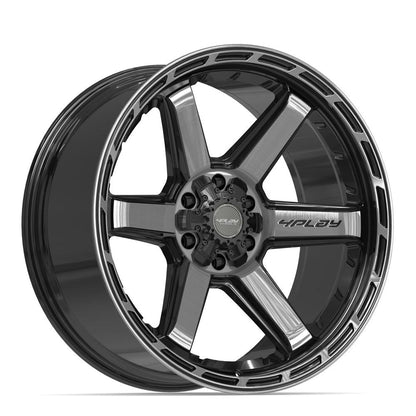 22x10 4PLAY 4P63 Gloss Black Brushed Face Wheel 6x135/6x5.5 (-18mm)