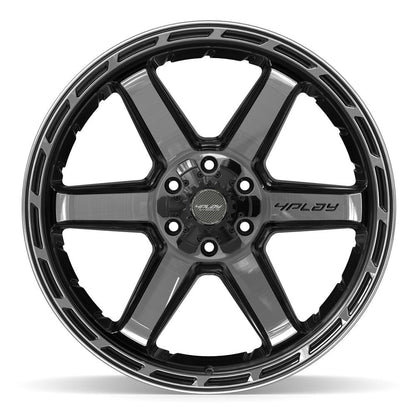 22x12 4PLAY 4P63 Gloss Black Brushed Face Wheel 6x135/6x5.5 (-44mm)