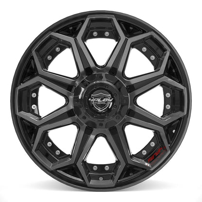 20x9 4PLAY 4P80R Brushed Black Wheel 6x135/6x5.5 (0mm)
