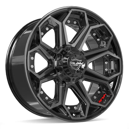 20x9 4PLAY 4P80R Brushed Black Wheel 6x135/6x5.5 (0mm)