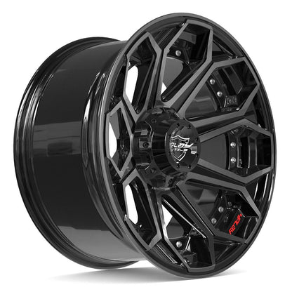 20x10 4PLAY 4P80R Gloss Black Brushed Face Wheel 6x135/6x5.5 (-18mm)