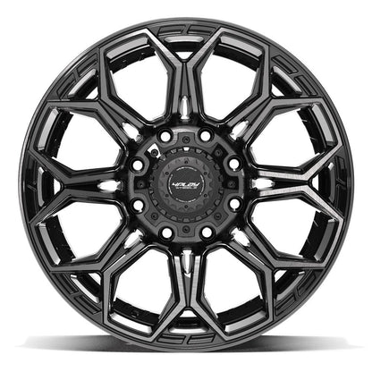20x9 4PLAY 4P83 Brushed Black Wheel 8x6.5 (0mm)