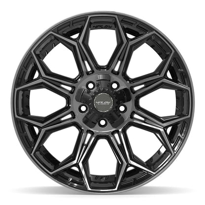 20x10 4PLAY 4P83 Gloss Black Brushed Face Wheel 5x5/5x5.5 (-18mm)