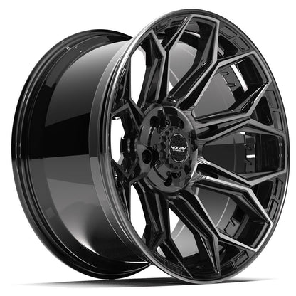 20x10 4PLAY 4P83 Gloss Black Brushed Face Wheel 5x5/5x5.5 (-18mm)