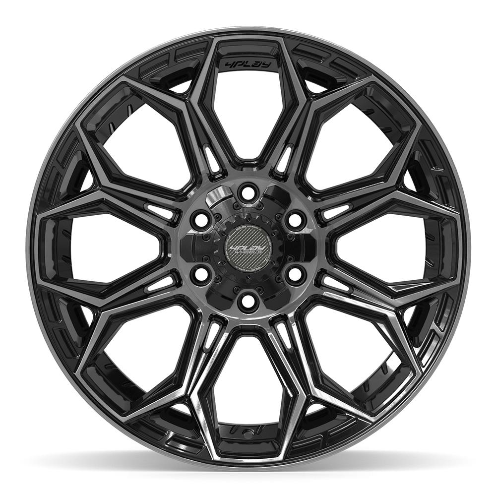 20x10 4PLAY 4P83 Gloss Black Brushed Face Wheel 6x135/6x5.5 (-18mm)