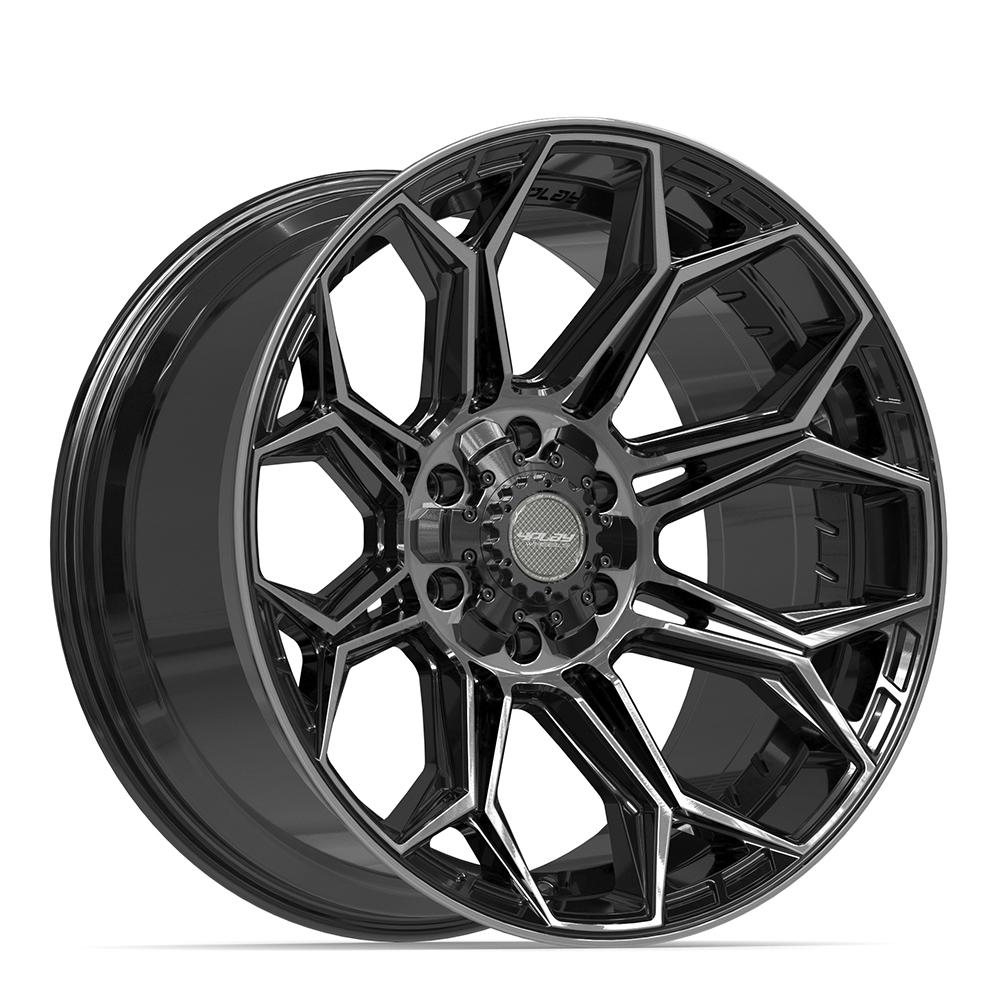 20x10 4PLAY 4P83 Gloss Black Brushed Face Wheel 6x135/6x5.5 (-18mm)