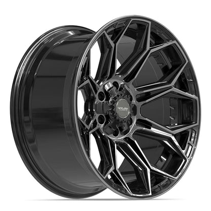 20x10 4PLAY 4P83 Gloss Black Brushed Face Wheel 6x135/6x5.5 (-18mm)