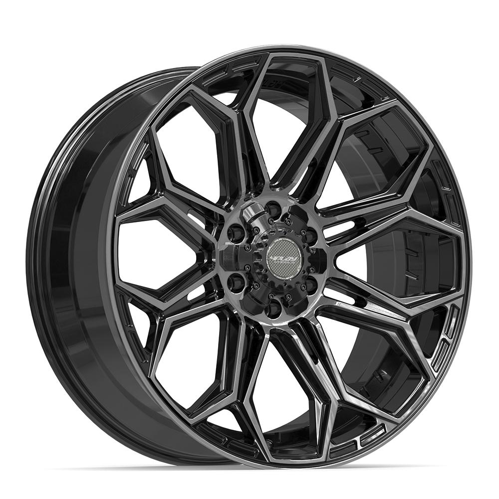 22x9 4PLAY 4P83 Brushed Black Wheel 6x135/6x5.5 (12mm)