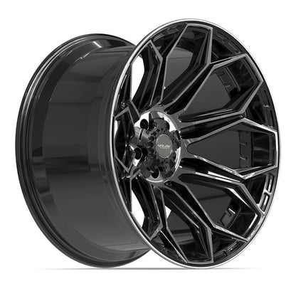 22x12 4PLAY 4P83 Gloss Black Brushed Face Wheel 5x5/5x5.5 (-44mm)