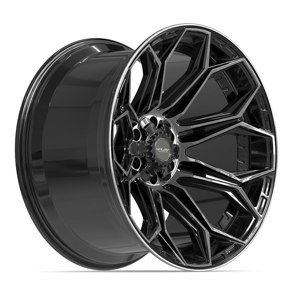 22x12 4PLAY 4P83 Gloss Black Brushed Face Wheel 6x135/6x5.5 (-44mm)