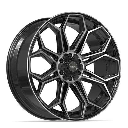 24x10 4PLAY 4P83 Brushed Black Wheel 6x135/6x5.5 (18mm)