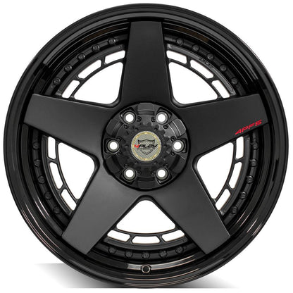20x9 4PLAY 4PF5 Matte Black Center w/ Gloss Black Barrel Wheel 6x135/6x5.5 (0mm)