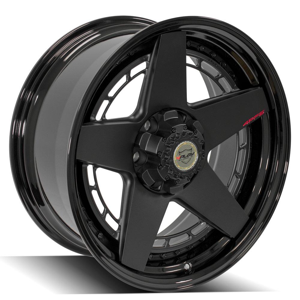20x9 4PLAY 4PF5 Matte Black Center w/ Gloss Black Barrel Wheel 6x135/6x5.5 (0mm)