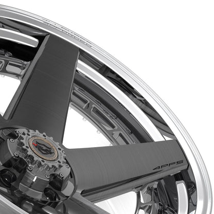 22x10 4PLAY 4PF5 Brushed Tinted Polished Barrel Wheel 5x150 (-18mm)