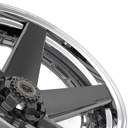 22x10 4PLAY 4PF5 Brushed Tinted Polished Barrel Wheel 6x135/6x5.5 (-18mm)