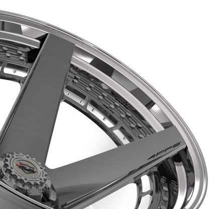 24x14 4PLAY 4PF5 Brushed Tinted Polished Barrel Wheel 6x135/6x5.5 (-76mm)