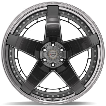 24x14 4PLAY 4PF5 Brushed Tinted Polished Barrel Wheel 6x135/6x5.5 (-76mm)
