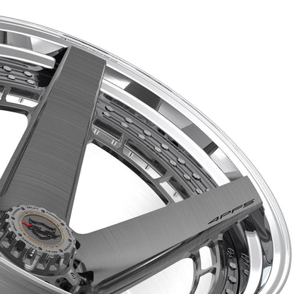 24x14 4PLAY 4PF5 Brushed Tinted Polished Barrel Wheel 8x180 (-76mm)