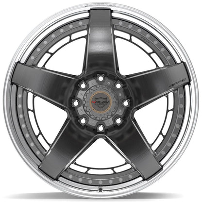 24x14 4PLAY 4PF5 Brushed Tinted Polished Barrel Wheel 8x180 (-76mm)