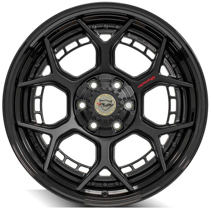 20x9 4PLAY 4PF6 Matte Black Center w/ Gloss Black Barrel Wheel 6x135/6x5.5 (0mm)