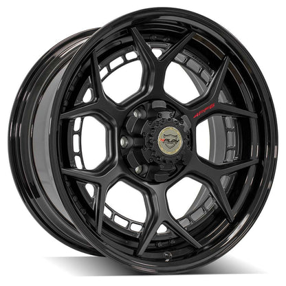 20x9 4PLAY 4PF6 Matte Black Center w/ Gloss Black Barrel Wheel 6x135/6x5.5 (0mm)