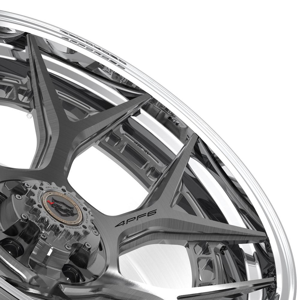 22x10 4PLAY 4PF6 Brushed Tinted Polished Barrel Wheel 5x5/5x5.5 (-18mm)