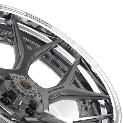22x10 4PLAY 4PF6 Brushed Tinted Polished Barrel Wheel 5x5/5x5.5 (-18mm)