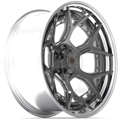 22x10 4PLAY 4PF6 Brushed Tinted Polished Barrel Wheel 5x5/5x5.5 (-18mm)