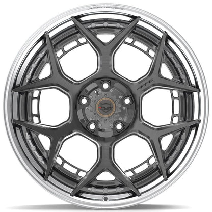 22x10 4PLAY 4PF6 Brushed Tinted Polished Barrel Wheel 5x5/5x5.5 (-18mm)