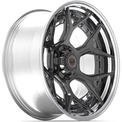 22x10 4PLAY 4PF6 Brushed Tinted Polished Barrel Wheel 6x135/6x5.5 (-18mm)