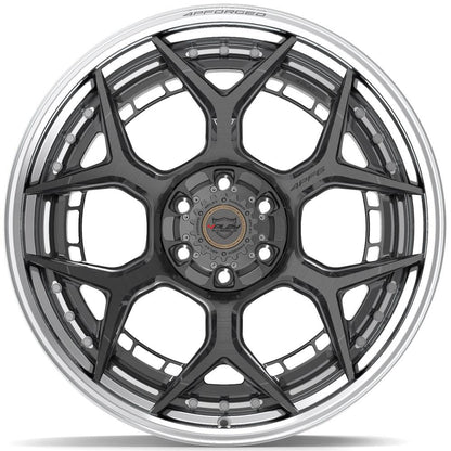 22x10 4PLAY 4PF6 Brushed Tinted Polished Barrel Wheel 6x135/6x5.5 (-18mm)